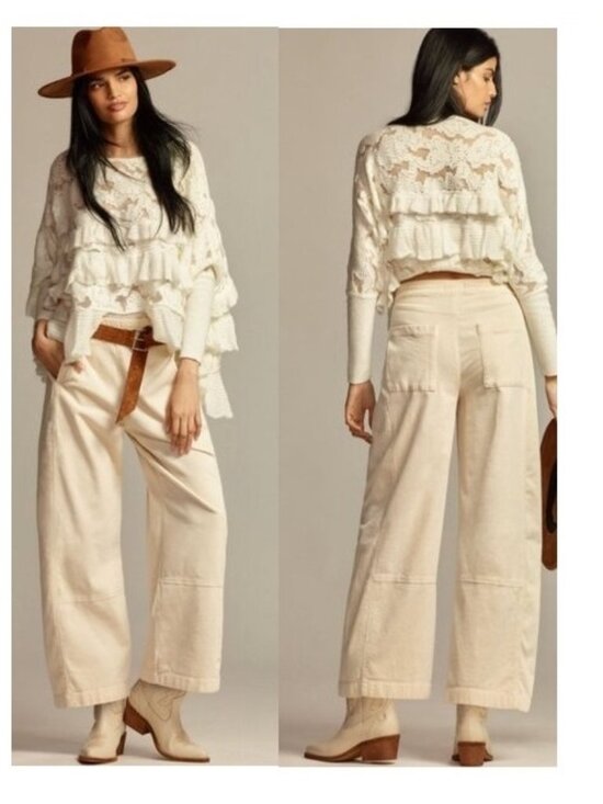 Anthropologie Pants - Anthropologie The Izzie Relaxed Pull-On Barrel Pants by Pilcro: Corduroy Edition